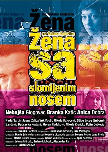 Kobieta ze zlamanym nosem