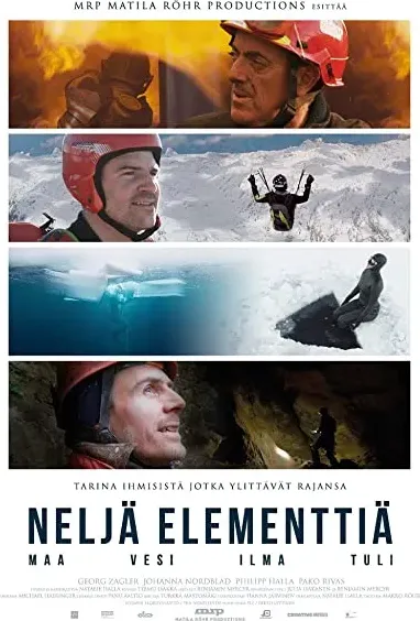 Neljä elementtiä - maa, vesi, ilma, tuli