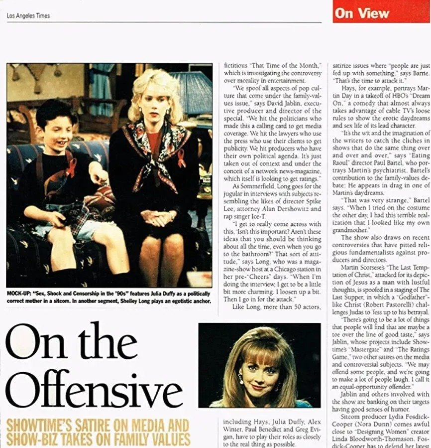 Basic Values: Sex, Shock & Censorship in the 90's online