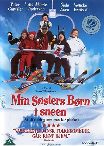 Dzieciaki mojej siostry na śniegu