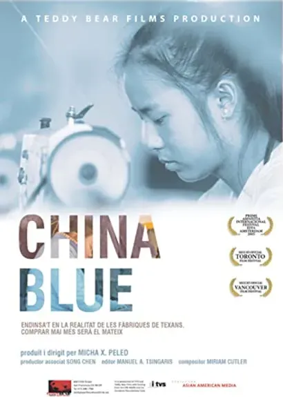 Chiny w kolorze blue