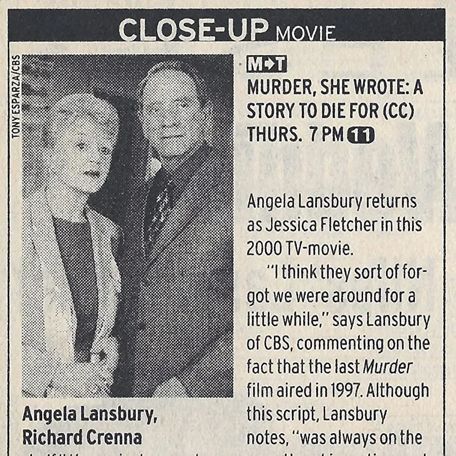 Murder, She Wrote: A Story to Die For online